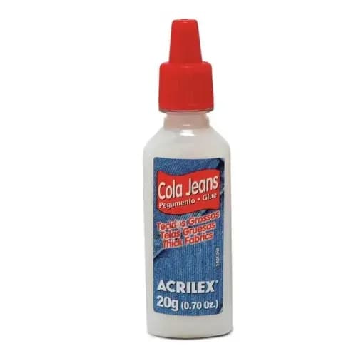 Cola Jeans Grande 20g Para Tecido Acrilex Ótima Qualidade
