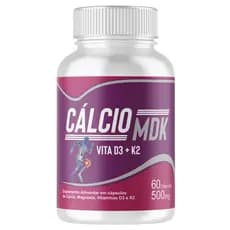 60 Caps Vitamina K2 + Vitamina D3 60Caps 500mg Cálcio MDK