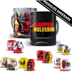 Caneca Deadpool & Wolverine 325 ml Porcelana