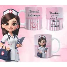 Caneca Técnica de Enfermagem 325 ml Porcelana