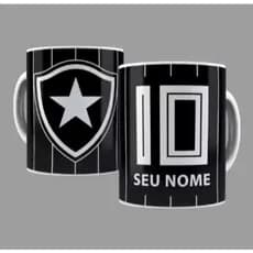 Caneca Botafogo Personalizada com Nome 325 ml Porcelana