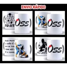 Caneca Jiu Jitsu Vários Modelos Porcelana
