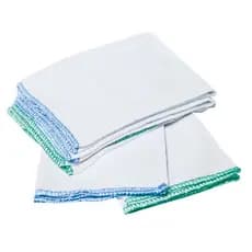 Kit Pano de Pia Cozinha Copa Alvejado Branco 10 Unidades