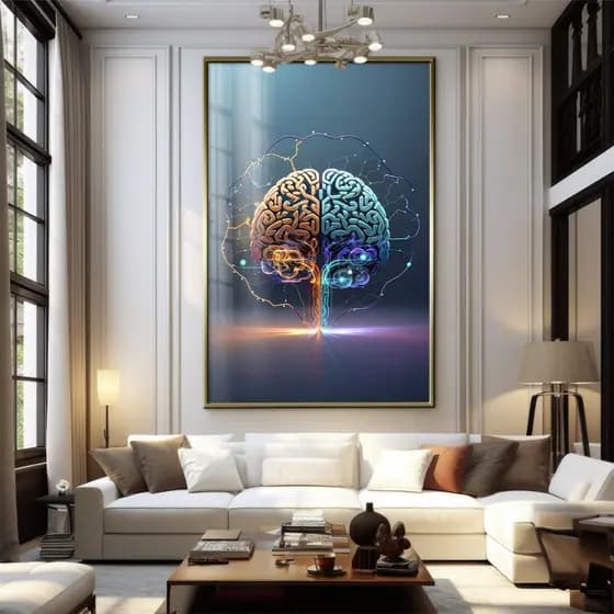 Quadro Decorativo GRANDE Alta Resolução Para Sala Quarto Escritório Quadro Psicologia