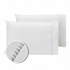 Kit De Fronha Para Travesseiro Avulsas Micro percal Detalhe Ponto Palito 400 Fios