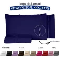 Jogo de Lençol 2/3 Peças Ponto Palito 400 Fios Toque Acetinado - ENVIO IMEDIATO