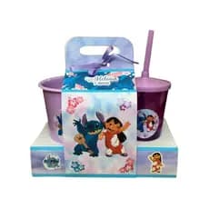 10 Kit Cineminha Lilo e Stich (Caixa + balde + Copo)
