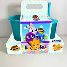 10 Kit Cineminha Bolofofo (Caixa + balde + Copo)