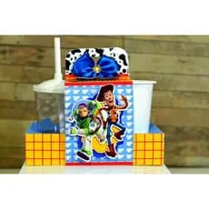10 Kit Cineminha Toy Story (Caixa + balde + Copo)