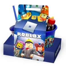 11 Kit Cineminha Roblox Personalizado (Caixa + balde + Copo)