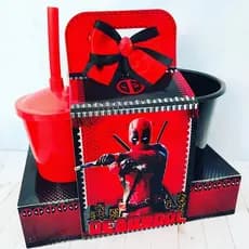 10 Kit Cineminha Dead Poll (Caixa + balde + Copo)