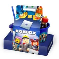 10 Kit Cineminha Roblox (Caixa + balde + Copo)