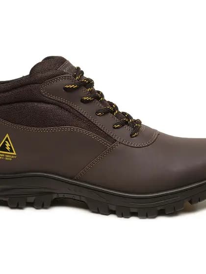 bota segurança masculina, bota eletricista couro, bota trabalho resistente, bota CA eletrico, gogowear