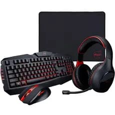 Kit Gamer Dazz Arsenal 4 Em 1 RGB Teclado Mouse Headset Mousepad USB P3.