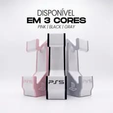 Suporte Duplo Controle PS5 com Acesso para Carregamento | Organizador Dual DualSense Resistente - DG Shop