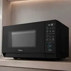 Micro-ondas Midea MasterCook 20L Preto 220V Bancada Função Limpa Fácil MHP20P2
