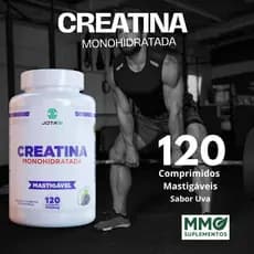 Creatina monohidratada - 100% Pura - monoidratada - Comprimido Mastigável