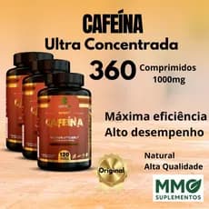 Cafeína Ultra concentrada - Sport - Ultra Forte - Premium - Comprimidos 1000mg