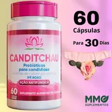 Canditchau Probióticos para Candidíase Suplemento Alimentar em Cápsulas