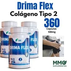 Colágeno Tipo 2 - Drima Flex - Cápsulas 500mg - Natural - Original