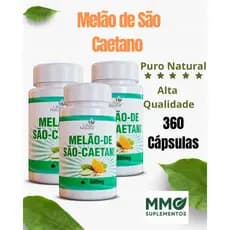 Melão São Caetano em Cápsulas 500mg - Puro - Original - Natural