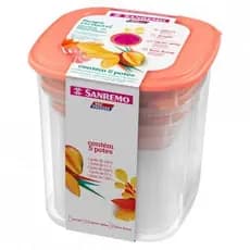 Jogo Potes Mantimentos Sanremo 5 Peças 480/2c Vac-freezer