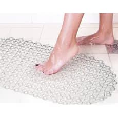 Tapete P/ Box Antiderrapante Silicone Banheiro C/ Ventosa Não Escorrega