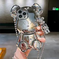 Urso Violento Tridimensional De Eletrodeposição Adequado Para iPhone 14 13 12 11 Capa Protetora As Costas Do Telefone Apple Crossbody