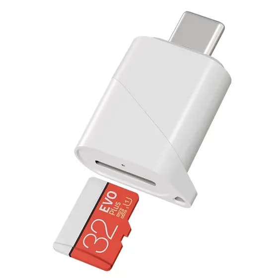 Leitor De Cartão Micro SD Adaptador USB C Tipo Para iPhone , Android , SDXC , MicroSDHC , TF