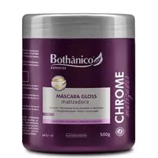 Máscara Matizadora Cabelos Loiros Brancos Capilar Matizador Chrome Bothânico Hair 500gr