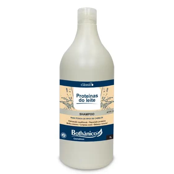 Shampoo Para Todos os Cabelos Proteínas do Leite Bothânico Hair 1L