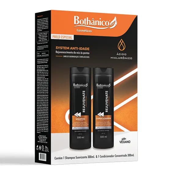 Kit Shampoo e Condicionador Para Cabelos Quebradiços Rejuvenate - Preço Especial