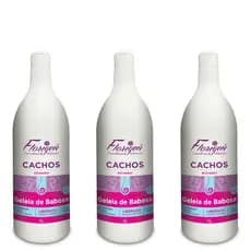 KIT 03 Geleia de Babosa Para definição de Cachos e Ativador de Cachos 1L Florigen