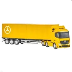 Caminhão Brinquedo Mercedes Benz Bau Actros Articulada Usual Brinquedos