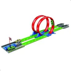 Pista de Carrinho Corrida Duplo Lançador 360º Radical Race Disputa Radical