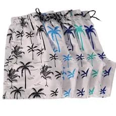 Kit 4 Shorts Bermuda Masculino Tactel Moda Praia Verão Estampa de Coqueiro