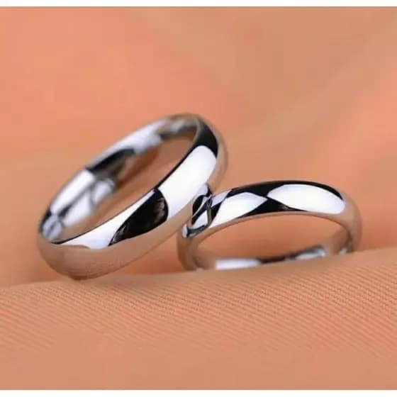 Aliança de namoro casamento noivado aço inox durável DIA DOS NAMORADOS