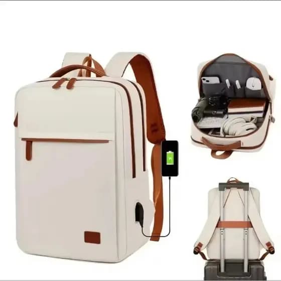 🎒 Mochila Elegante e Funcional para Viagens, Trabalho e Dia a dia com Compartimento para Notebook15'