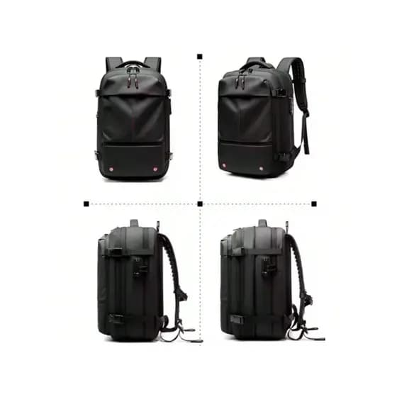 Mochila 60l Laptop De Compressão A Vácuo De Grande Capacidade, Mochila De Viagem Estendida