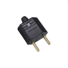 Pino Plugue (plug) Macho 2 Pinos 10a Preto - Kit 20 Peças