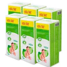 Quadrado de Algodão Baby Bellacotton - Kit com 600 unidades Atacado