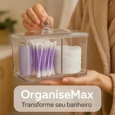 Organizador de Banheiro Multiuso Transparente para Cosméticos