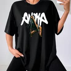 Camiseta Feminina Anitta T-Shirt anitta Dançando 100% Algodão Varias cores do 8 ao Plus Size