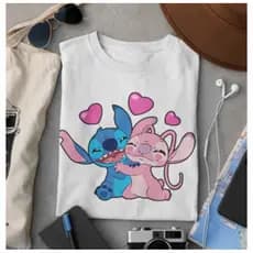 Camiseta Lilo Stitch Unissex Blusinha Stitch 100% Algodão do G1 ao G5 varias cores envio imediato