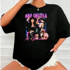 Camiseta Feminina T-Shirt Ana Castela Boiadeira 100% Algodão Varias Cores e Tamanhos Infantil ao Adulto