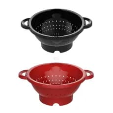 Escorredor de Massas/Alimentos Multiuso Com Alça Base De Apoio Macarrão Arroz Cozinha - Promoção