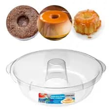 Forma de Bolo Pudim Gelatina BPA FREE Multiuso C/ Tubo Central Cozinha