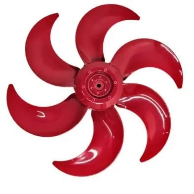 Hélice 6 Pás Vermelha Ventilador Mondial Vps-44 V-49