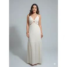 vestido  feminino longo de alça   com bojo  casual  festa mulher elegante  branco  casamento elegante duna liso preto