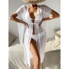Saída de Praia Coleção LoveSun - Kimono Coringa, Manga Aberta